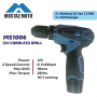 MOSTAZ 12V CORDLESS DRILL WITH 2x Battery Li-ion 1.5Ah & 1x 12V Charger (MS1006)