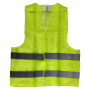 TOMNIC POLYESTER SAFETY VEST - GREEN / ORANGE