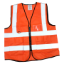 FIESTO SAFETY VEST WITH YELLOW REFLECTIVE - BLACK (SV-221B, SV-7G, SV-7R)
