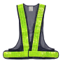 FIESTO SAFETY VEST WITH YELLOW REFLECTIVE - BLACK (SV-221B, SV-7G, SV-7R)