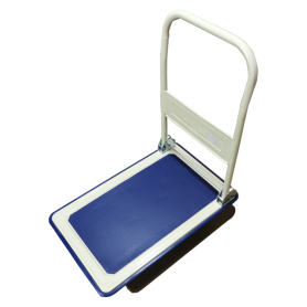 METAL PLATFORM HAND TROLLEY WITH RUBBER WHEEL (150KG 300KG)
