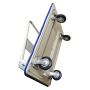 METAL PLATFORM HAND TROLLEY WITH RUBBER WHEEL (150KG 300KG)