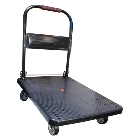 PVC PLATFORM HAND TROLLEY WITH PU WHEEL (150KG 300KG)