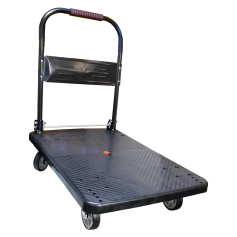 PVC PLATFORM HAND TROLLEY WITH PU WHEEL (150KG 300KG)