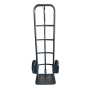 HEAVY DUTY P-SHAPE HAND TROLLEY WITH 10" SOLID WHEEL (Plate Thickness 4mm) - W36cm X L26cm X H130cm
