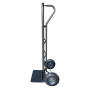 HEAVY DUTY P-SHAPE HAND TROLLEY WITH 10" SOLID WHEEL (Plate Thickness 4mm) - W36cm X L26cm X H130cm