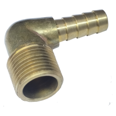 BRASS SINGLE ELBOW BARB