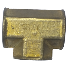 BRASS FEMALE TEE - HEX