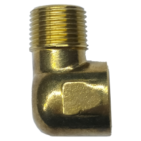 BRASS MALE & FEMALE ELBOW - PIPE