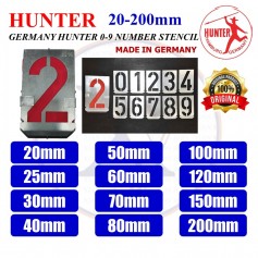 GERMANY HUNTER 0-9 NUMBER STENCIL