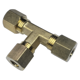 BRASS COMPRESSION UNION TEE