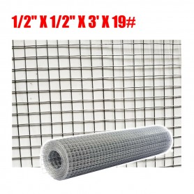 SS304 STAINLESS STEEL WELDE MESH (BBQ) 1/2in X 1/2in X3FT X G19