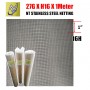 [Price Per 1-FT X 1Meter] STAINLESS STEEL NETTING - M0.42 X 1.17Hole - 1Mtr X 15Mtr (27G X H16 X 1Meter)