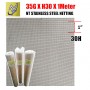 [Price Per 1FT X 1-Meter] STAINLESS STEEL NETTING - M0.213 X 0.634Hole - 1Mtr (35G X H30 X 1Meter)