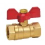 BRONZE BUTTERFLY HANDLE MINI BALL VALVE