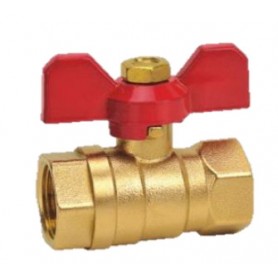 BRONZE BUTTERFLY HANDLE MINI BALL VALVE