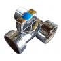 DLM 3WAY HEAVY DUTY CHROME MINI BALL VALVE - M & F & M