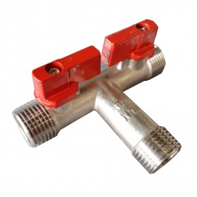 DLM 3WAY MINI BALL VALVE DUAL HANDLE