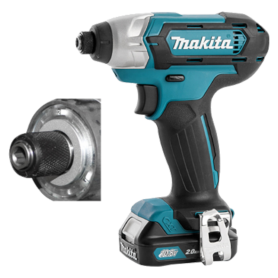 MAKITA CORDLESS IMPACT DRIVER - 12V X 1.5AH Drive Shank 6.35mm (1/4”) Hex (TD110DWYE)