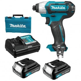 MAKITA CORDLESS IMPACT DRIVER - 12V X 1.5AH Drive Shank 6.35mm (1/4”) Hex (TD110DWYE)