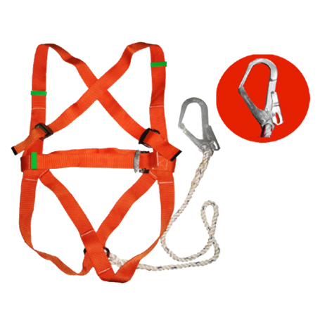 WORKER FULL BODY SAFETY HARNESS - BIG HOOK (SB2020)