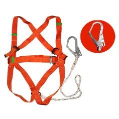WORKER FULL BODY SAFETY HARNESS - BIG HOOK (SB2020)