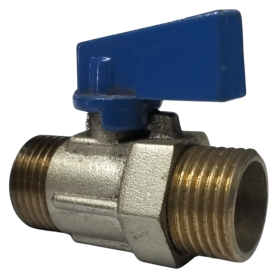 CHROME HEX C/P MINI BALL VALVE