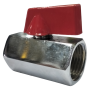 CHROME HEX C/P MINI BALL VALVE