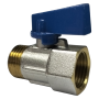 CHROME HEX C/P MINI BALL VALVE