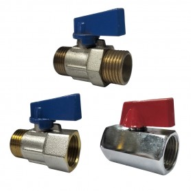 CHROME HEX C/P MINI BALL VALVE
