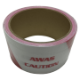 AWAS RED & WHITE WARNING TAPE (2" X 50MTR)