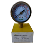 DLM7006 CHROME PRESSURE GAUGE 2" X 1/4 PT (BOTTOM)
