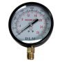 DLM7006 CHROME PRESSURE GAUGE 4" X 3/8 PT (BOTTOM)
