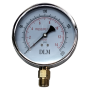 DLM7006 CHROME PRESSURE GAUGE 4" X 3/8 PT (BOTTOM)