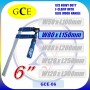 GCE HEAVY DUTY F-CLAMP WITH BLUE WOOD HANDLE