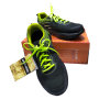 FIESTO LIGHT WEIGHT BLACK-GREEN SAFETY SHOES (1098) No6 - No:11