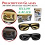 HD VISION SPECTACLES -YELLOW & BLACK (2 IN 1)