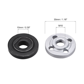1card X 2pcs OUTER & INNER FLANGE LOCK NUT SET (M10 X 1.5mm) FOR 4" ANGLE GRINDER USE
