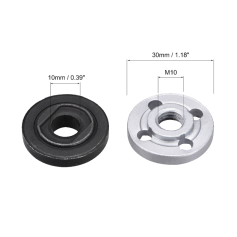 1card X 2pcs OUTER & INNER FLANGE LOCK NUT SET (M10 X 1.5mm) FOR 4" ANGLE GRINDER USE