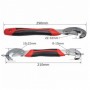1pack X 2pcs MULTI-FUNCTION UNIVERSAL QUICK SNAP ADJUSTABLE WRENCH SET
