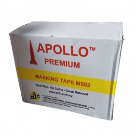 APOLLO MASKING TAPE - M502 RED - 18YD - 3/4", 1", 1-1/2", 2"