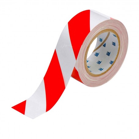 FLOOR MARKING TAPE - RED & WHITE (48mm X 30Mtr)