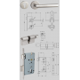 AERO LEVER HANDLE MORTISE LOCK SET - STAINLESS STEEL (A2200-SS)