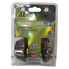 AERO SINGLE DEAD BOLT LOCK - ANTIQUE COLOUR (A3011-AC)