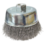 B010-060 (4" X M14 X 2.0mm) NIETZ SOBAR CUP BRUSH (STAINLESS STEEL / CARBON STEEL)