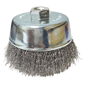 B010-060 (4" X M14 X 2.0mm) NIETZ SOBAR CUP BRUSH (STAINLESS STEEL / CARBON STEEL)