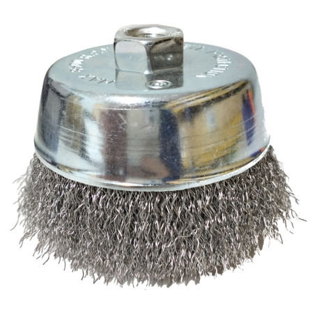 B010-060 (4" X M14 X 2.0mm) NIETZ SOBAR CUP BRUSH (STAINLESS STEEL / CARBON STEEL)