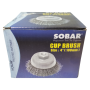 B010-060 (4" X M14 X 2.0mm) NIETZ SOBAR CUP BRUSH (STAINLESS STEEL / CARBON STEEL)