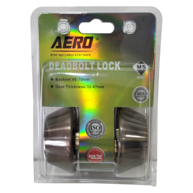 AERO DOUBLE DEAD BOLT LOCK - ANTIQUE COLOUR