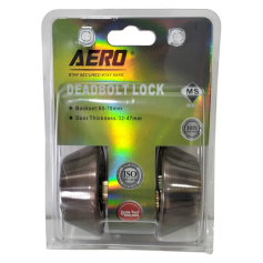 AERO DOUBLE DEAD BOLT LOCK - ANTIQUE COLOUR